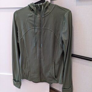 Lululemon Hooded Define Jacket Size 8 Green Twill